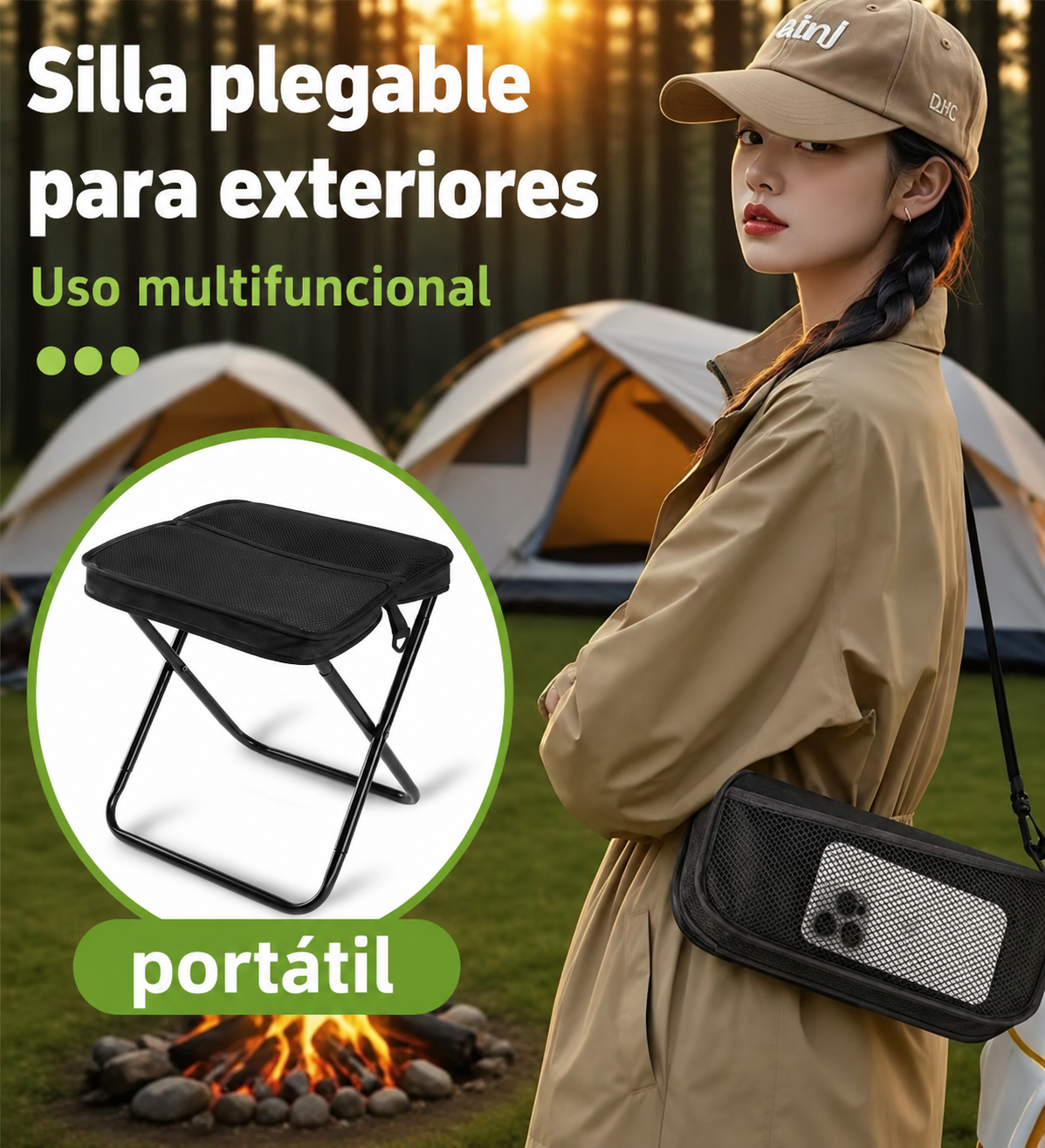 Silla plegable portátil