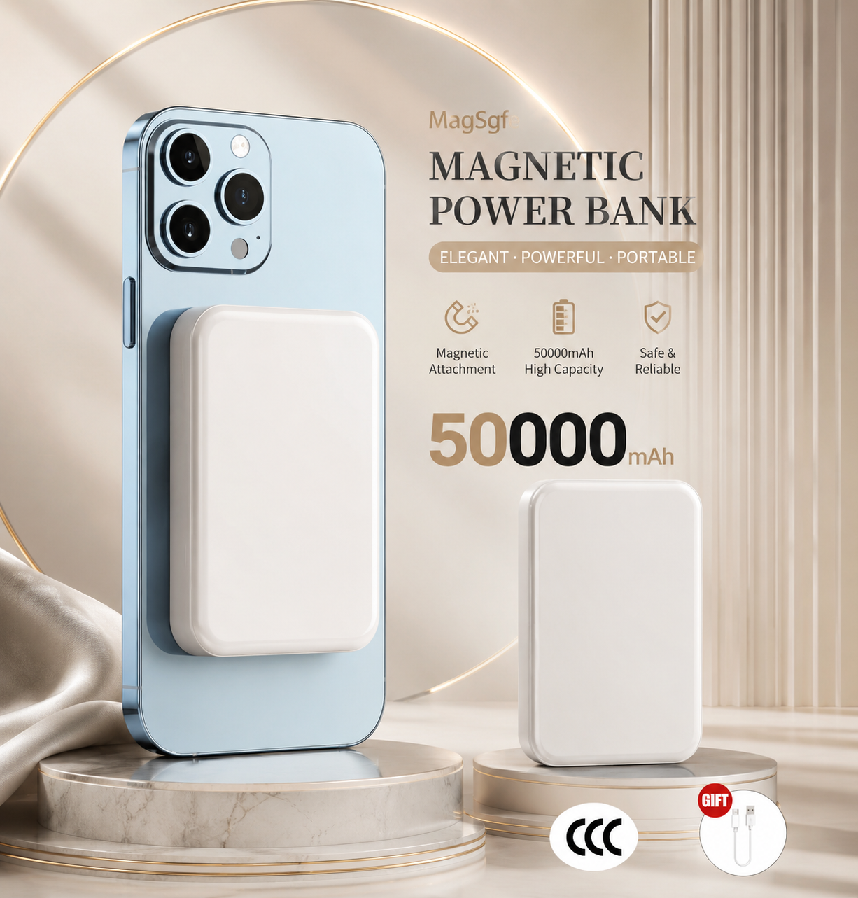 Batería Externa Magnética