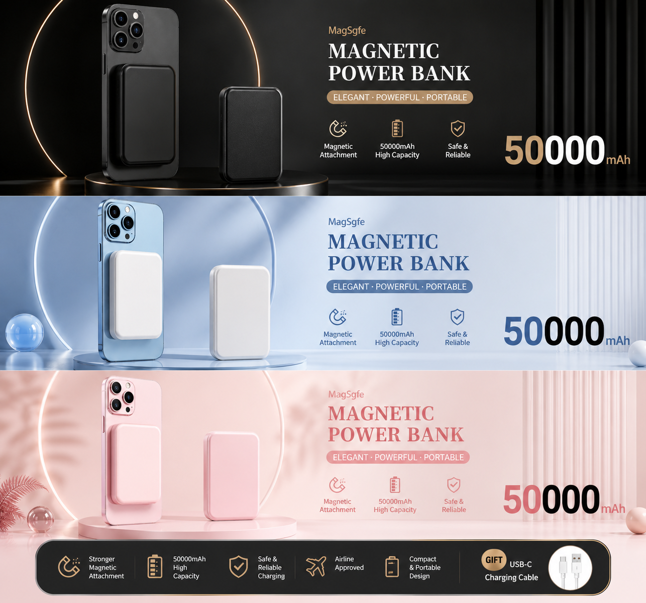 Batería Externa Magnética